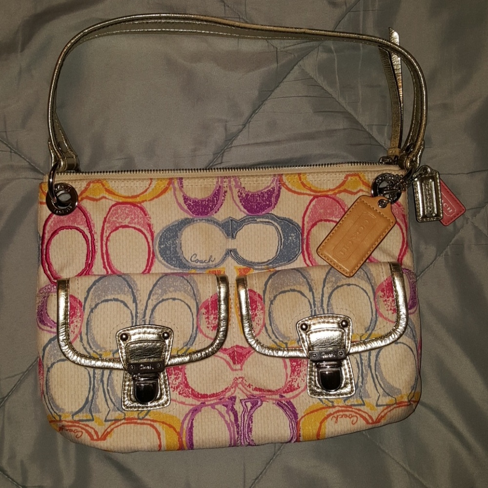 Coach Collette Scarf Print Bag